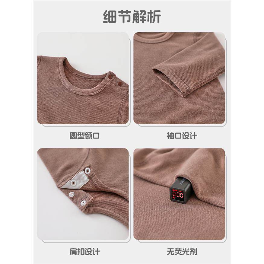 婴儿德绒连体衣服冬装宝