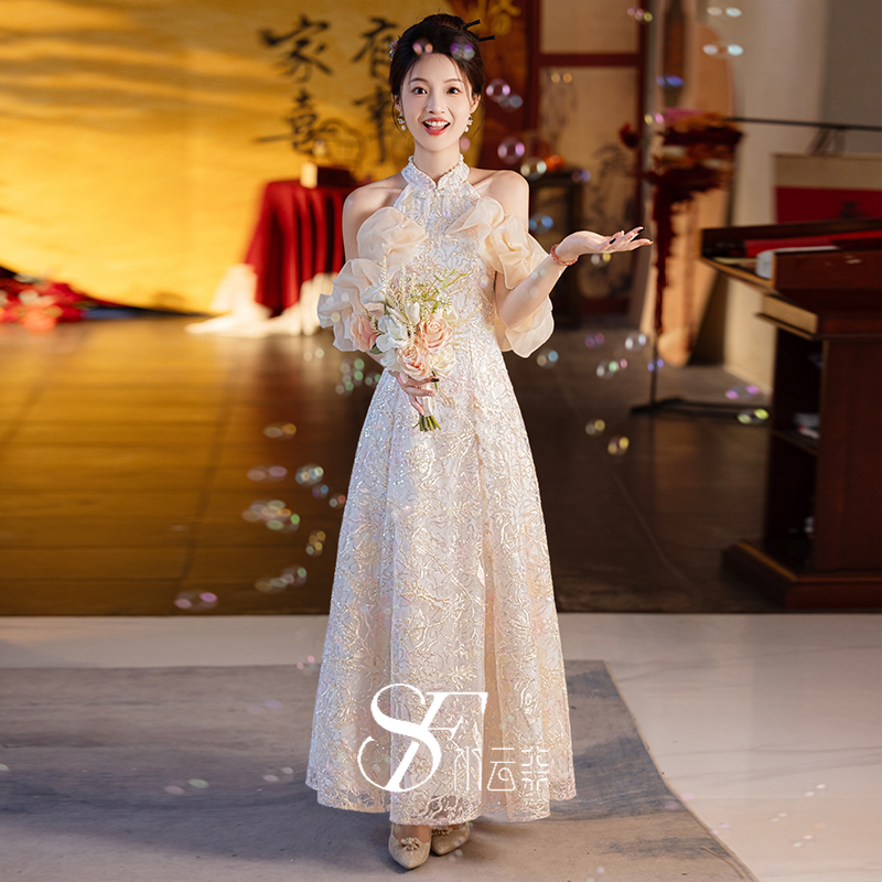 中式复古轻奢风敬酒礼服