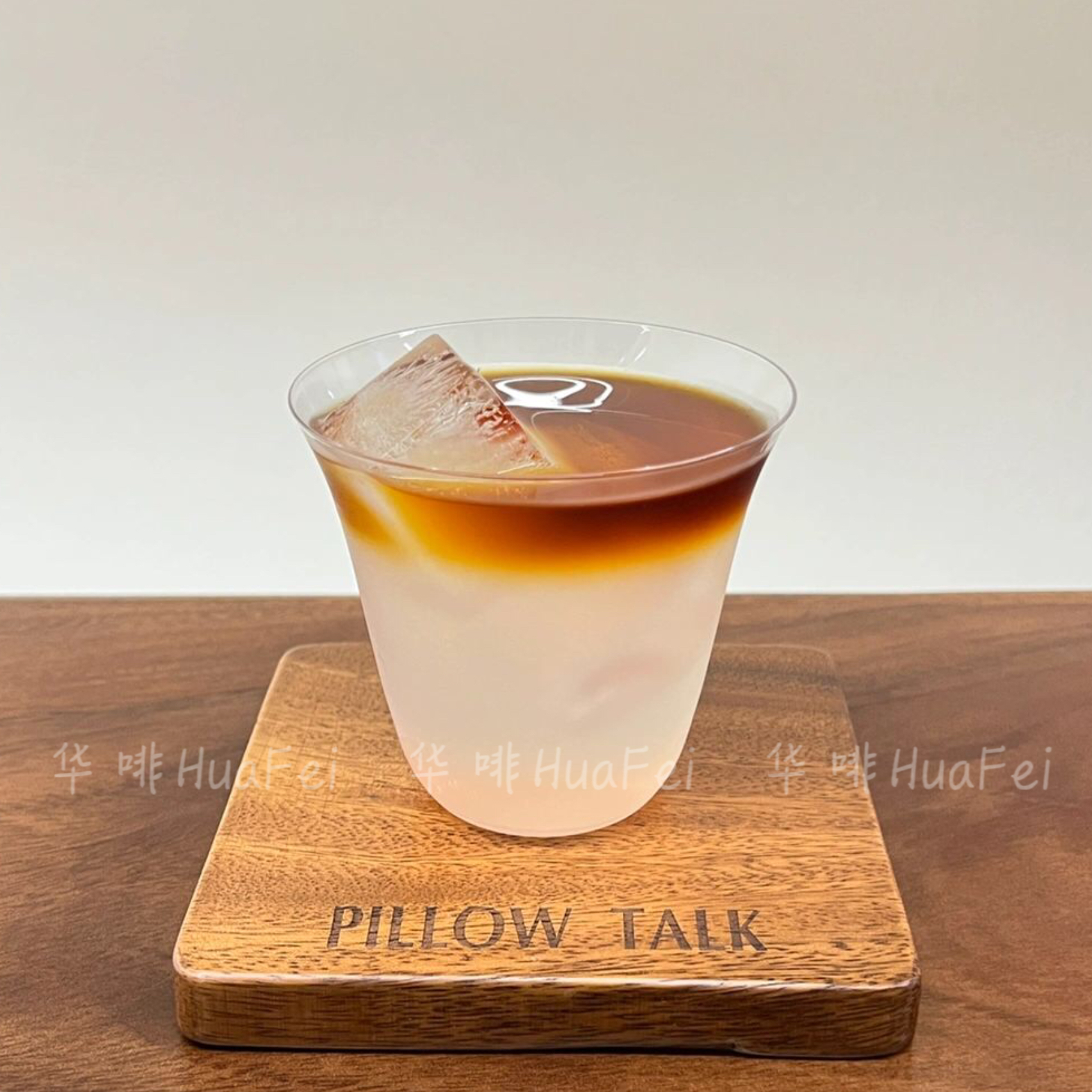 华啡HuaFei冰拿铁澳白咖啡杯玻璃