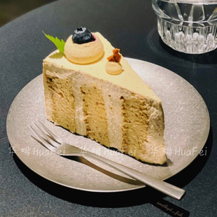 ins工业风咖啡馆甜品店不锈钢盘子蛋糕松饼点心盘土司牛角碟圆盘