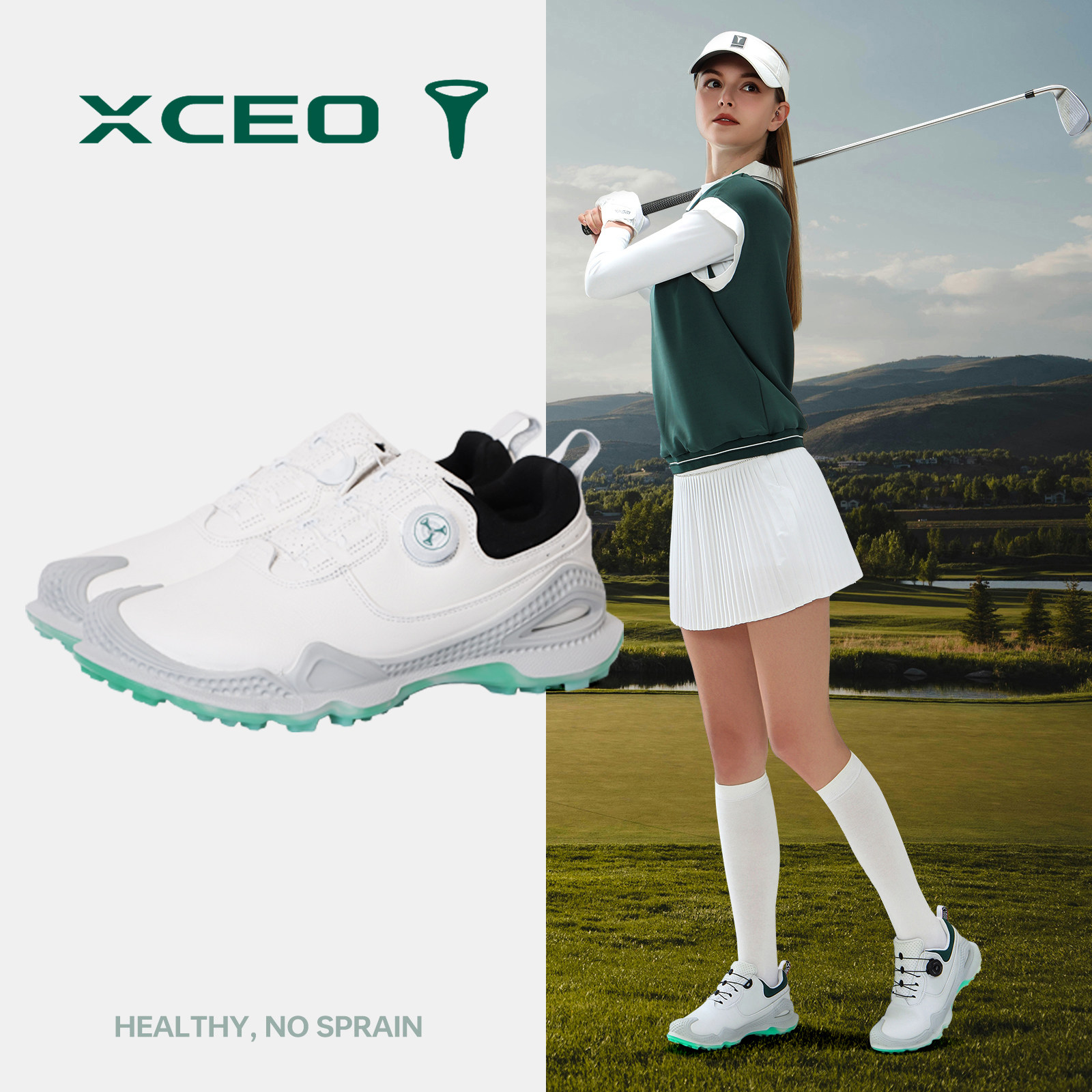 XCEO芯鹰夏季女士高尔夫鞋