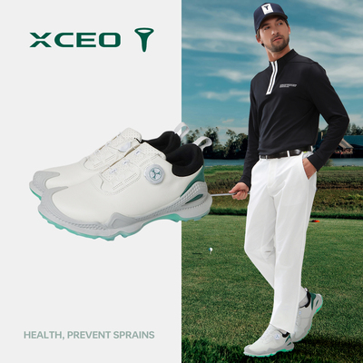 XCEO芯鹰男士高尔夫鞋真皮专业鞋