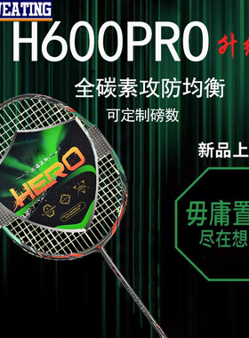 龙牙之刃系列全碳素超轻耐打H600专业比赛高磅全碳素碳纤维单拍