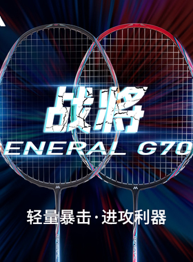 马迪克madecoo羽毛球拍G700轻量暴击进攻型2支碳纤维速度型双拍