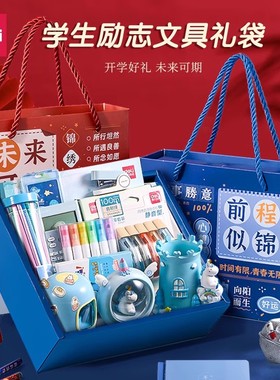 得力文具礼盒套装女孩高年级文具开学大礼包上小学学习礼物女孩全班送礼儿童小学生学习用品一年级文具套装