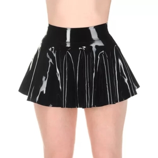 skirt latex 乳胶短裙 迷你太阳裙 乳胶太阳裙