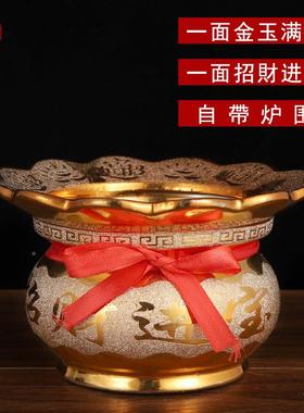 佛沐恩插陶瓷沙C0706金意双耳香炉炉围香炉大号家如用香炉具厂家