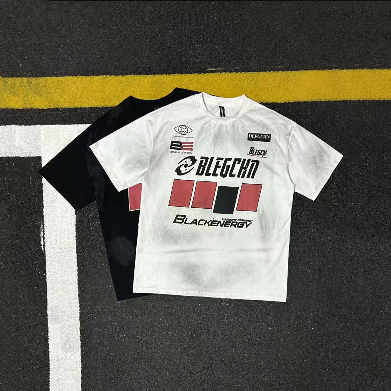 美式全棉街头风字母印花短袖T恤男女宽松情侣百搭上衣