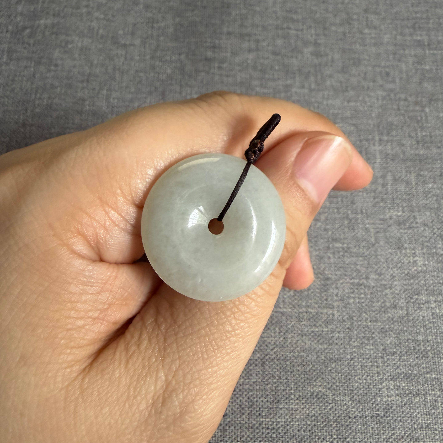 平安扣翡翠吊坠 天然缅甸A货玉挂件老人小孩男女款保平安玉佩礼物