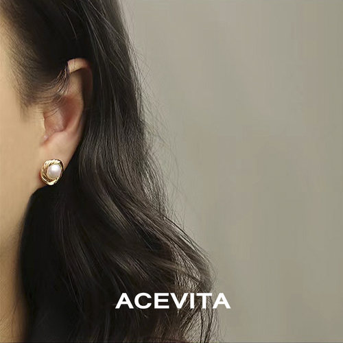 AVCEVITA气质优雅天然珍珠耳钉