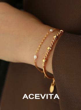 ACEVITA时尚通勤简约蛇骨链手链