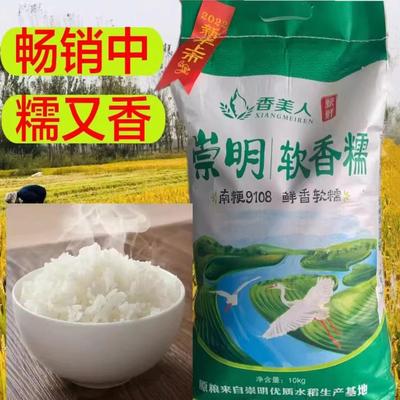 崇明大米美人牌2021年南粳软香糯