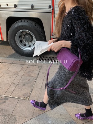 SourceWithU羊毛半身裙针织长裙