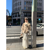 2色褶皱设计感温柔内搭上衣半身裙丝绒套装 SourceWithU 落幕时分