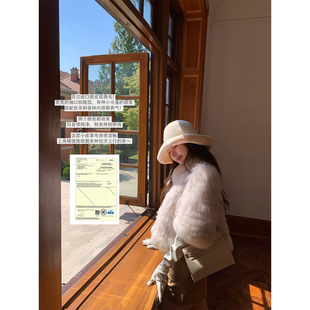 皮草外套 短款 SourceWithU京都贵女 贵气感进口整皮狐狸毛2色5分袖