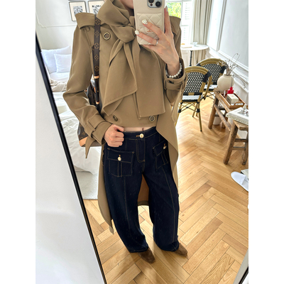 SourceWithU原牛色口袋牛仔裤