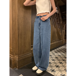 欧尼严选 遮肉遮胯直筒裤 敲正版 拖地牛仔裤 女 型薄款 SourceWithU