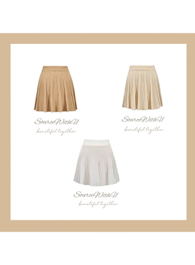 SourceWithU 诺丁山日落 3色羊毛混纺温柔好穿百搭针织短裙半身裙