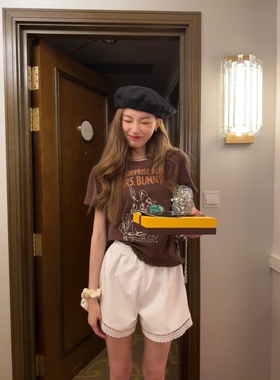 SourceWithU  复古点唱机 2色纯棉T恤基础款夏季短袖