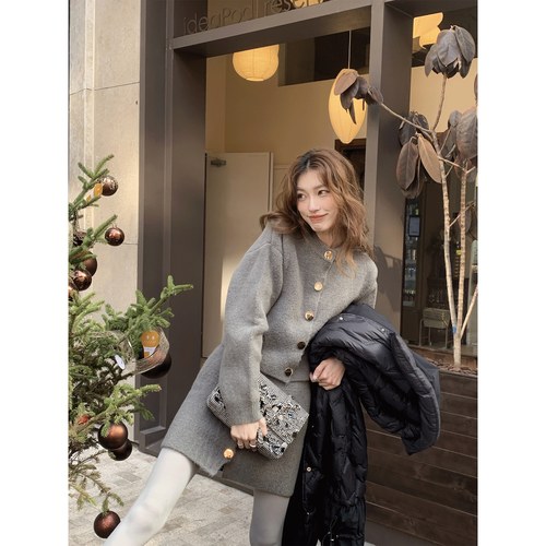 SourceWithU软糯针织开衫半身裙