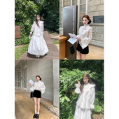 SourceWithU 花边半身裙短裤 狮城日记 进口定制面料镂空刺绣衬衫