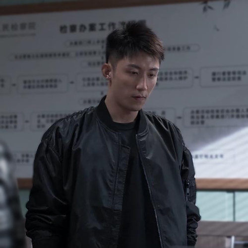 寻森棒球领秋冬季宽松加棉夹克
