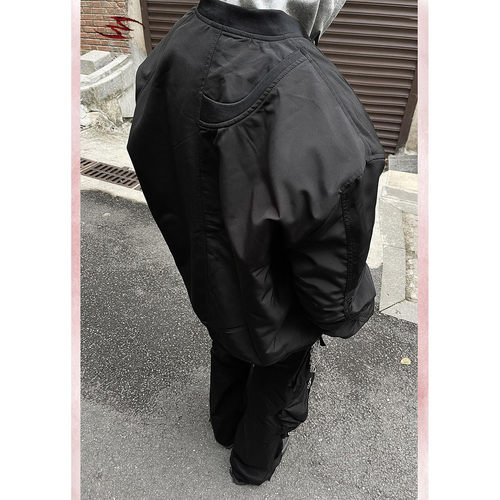 美式高街棒球服外套男女春秋vibe潮牌宽松学生百搭情侣飞行员夹克