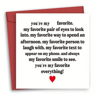 1Pc Personalised Card With Envelope - Funny Anniversary/Birt