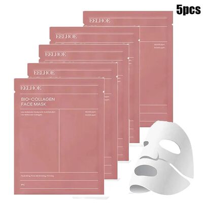 1/5/10PCs Bio Collagen Face Mask Shrink Pores Deep Hydrating