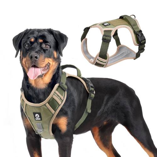 Dog Harnesses Pet Collar Labrador Army Reflective Adjustable