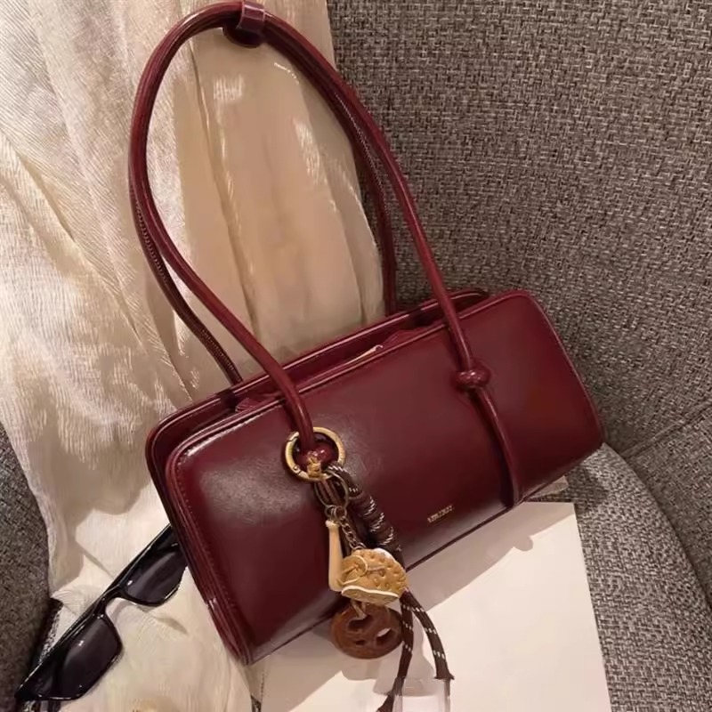 Lee Vsasi中古腋下包女2025新款高级感复古真皮手提包百搭单肩斜