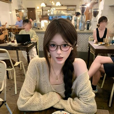 长毛马海镂空上衣女秋绞花针织罩衫吊带两件套