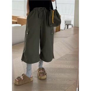 秒发26夏季欧货诗歌兰 25310高级感知性户外口袋休闲裤工装裤女