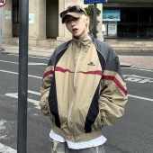 Asrts 夹克男冲锋衣运动拼接 oversize美式 新款 高级感潮牌外套男款