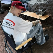 重磅 Asrts新款倒钩小众潮牌美式夏季纯棉宽松男士情侣短袖T恤ins