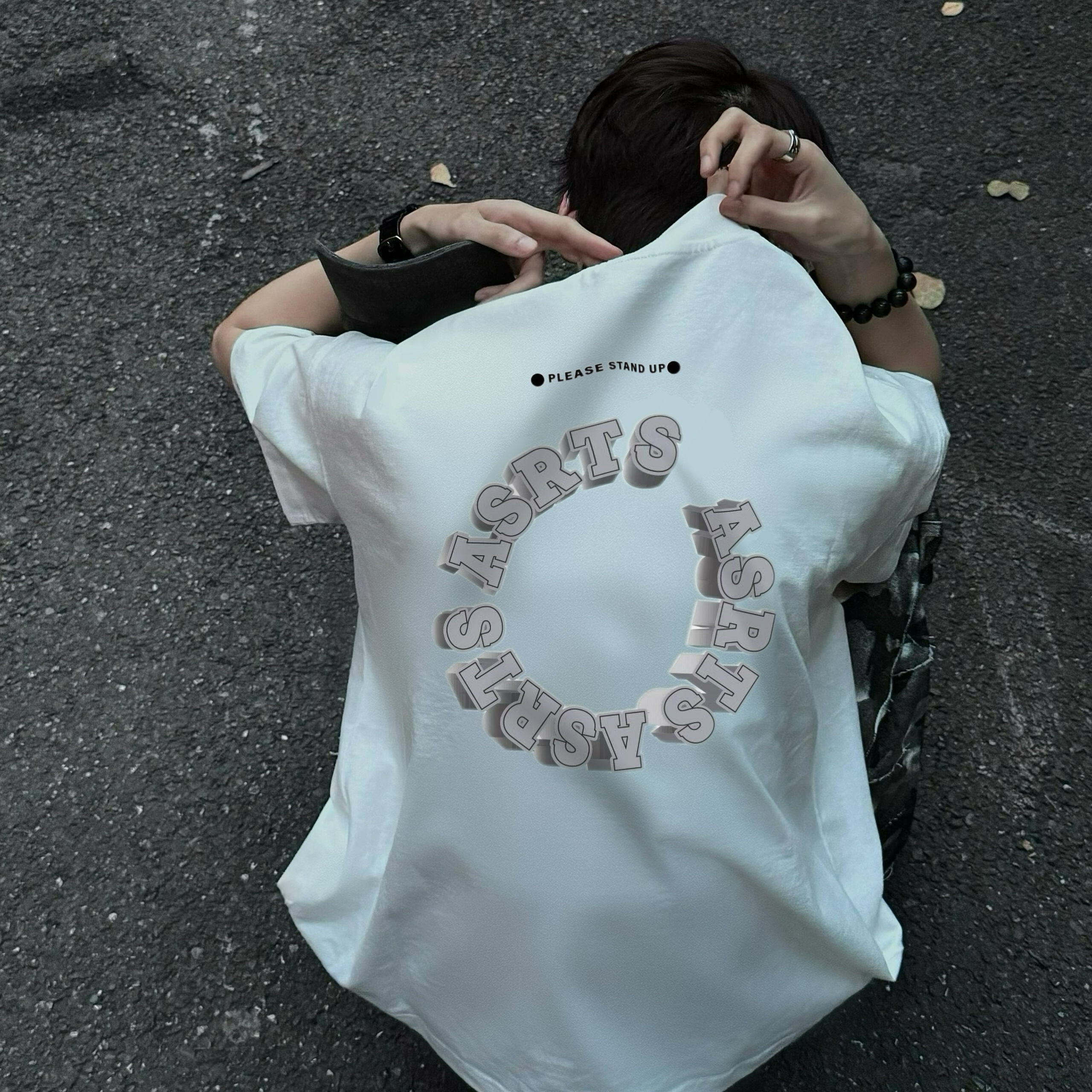 重磅Asrts情侣小众潮牌短袖男T恤