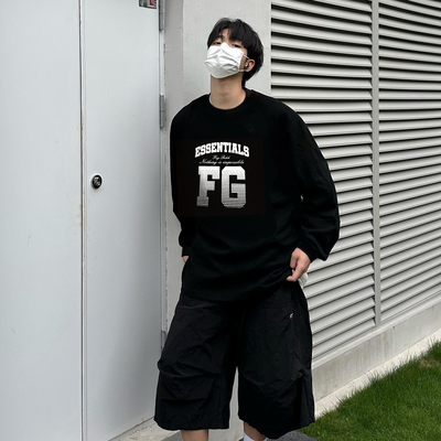 ESSENTIALS小众潮牌美式长袖T恤