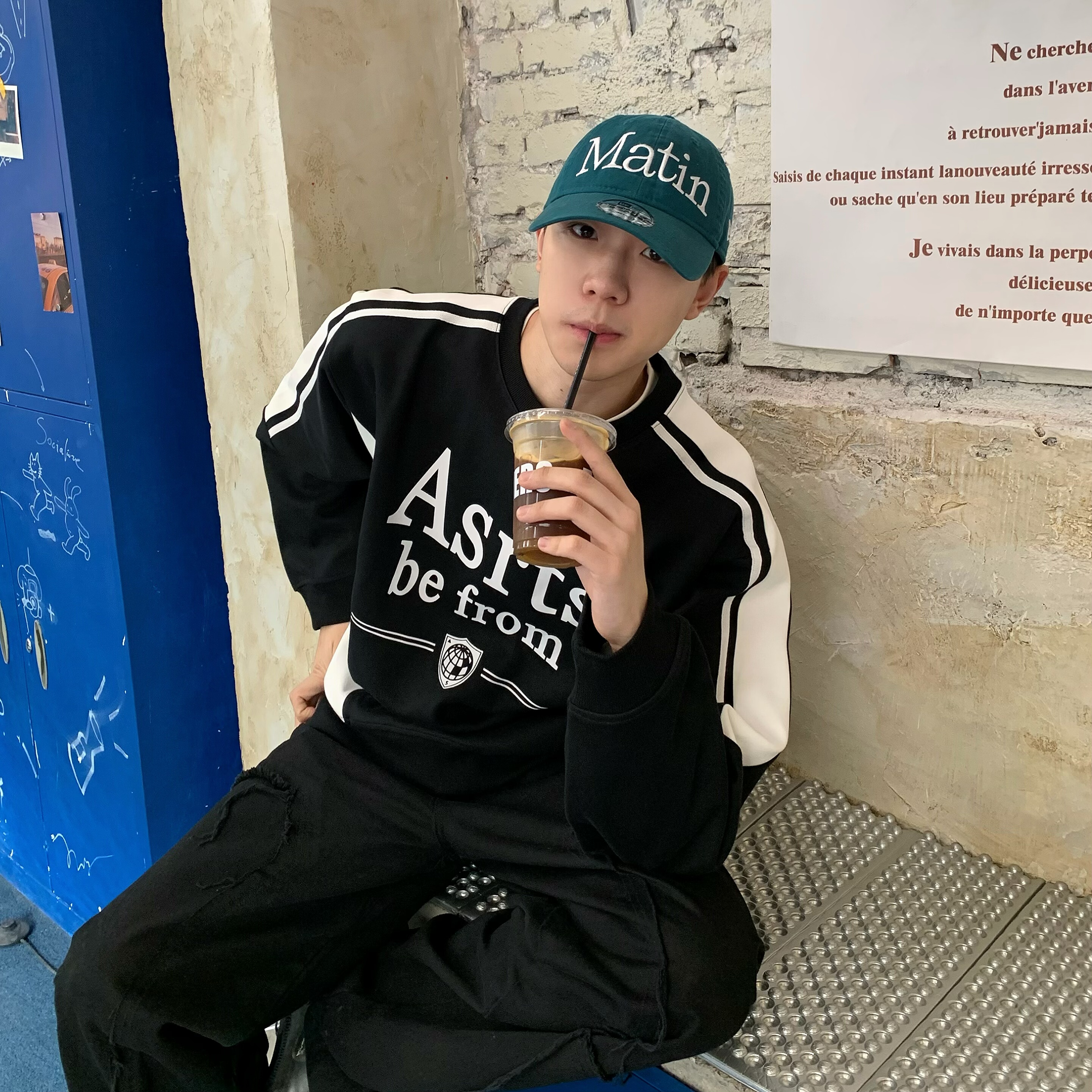 正品Asrts高级感情侣长袖卫衣男