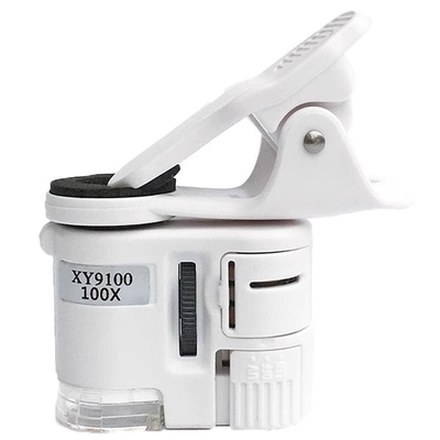 钻石放大镜看腰码带紫光灯手机镜头鉴定专用60倍珠宝显微镜测钻笔