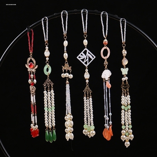 旗袍压襟挂饰汉服胸前配饰挂件流苏装饰吊坠古风中式衣服挂坠