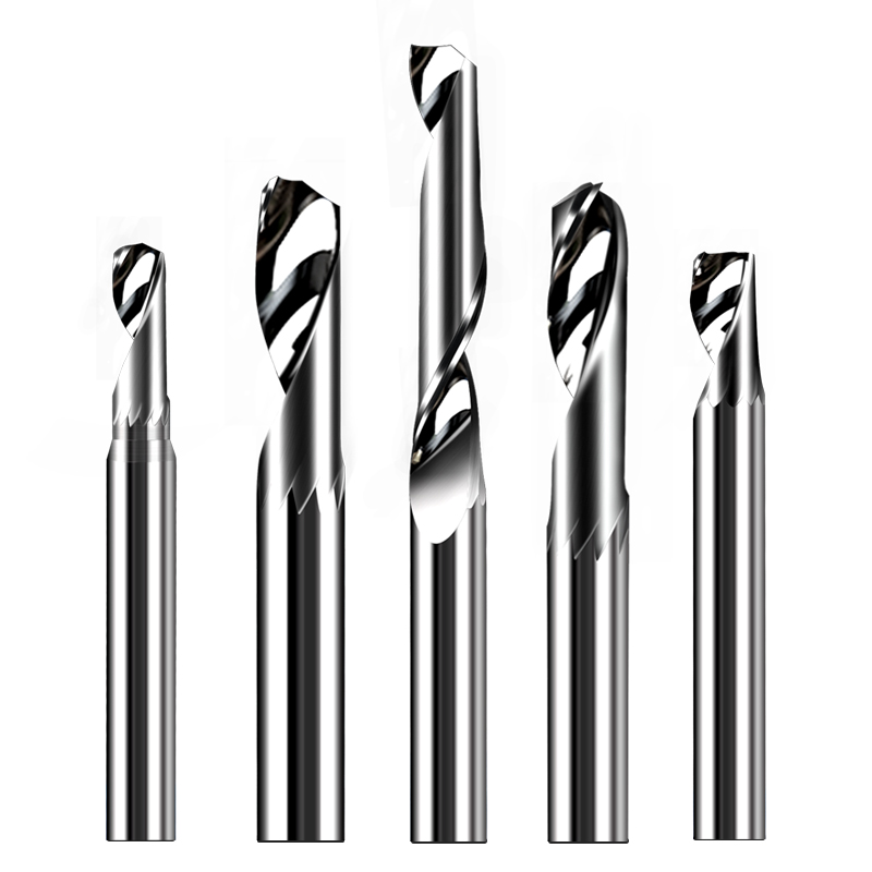 富马进口料单刃铝用铣刀高光钨钢铝型材铣铝合金雕刻机刀具