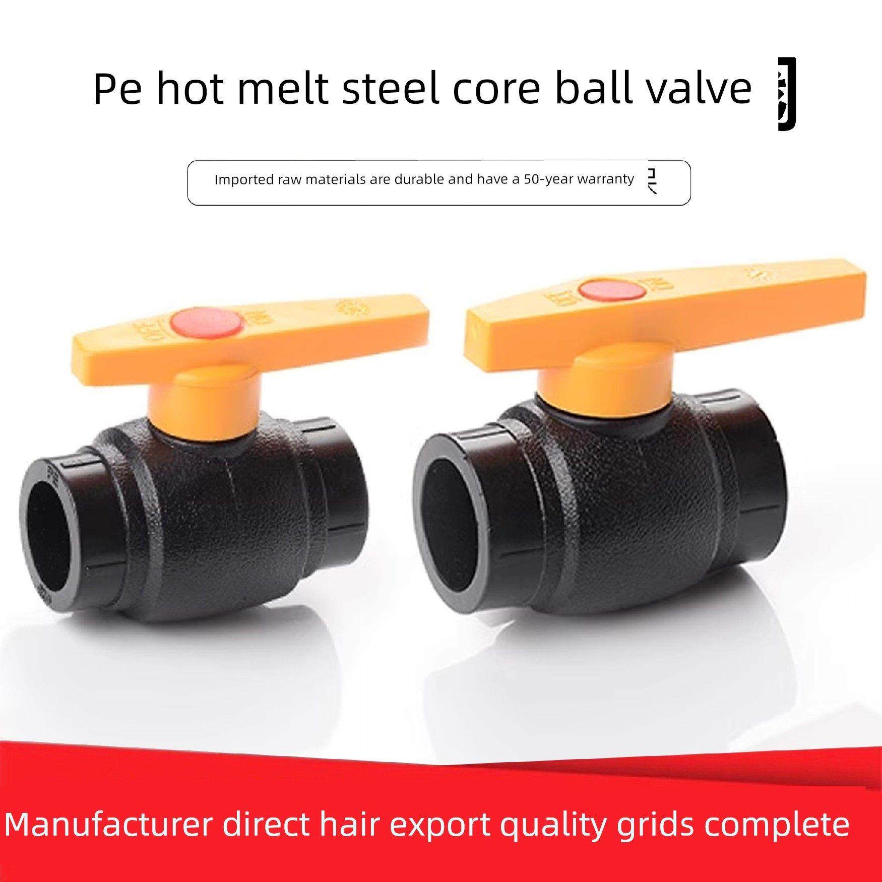 Pe钢芯球阀Hdpe阀门20 4点25 6点32Pe供水饮用水管件