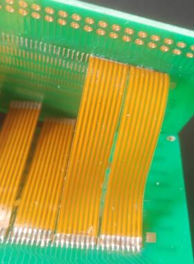 1.0间距FPC黄色焊接排线扁平3/4/5/6/7/8/9/10/12Pin芯柔性电路板
