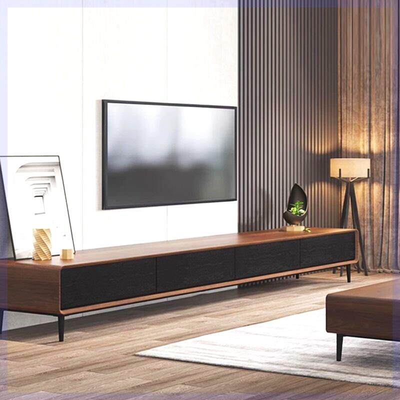 实木电视机柜新中式小户型卧室窄款超薄家用现代简约全实木电视柜