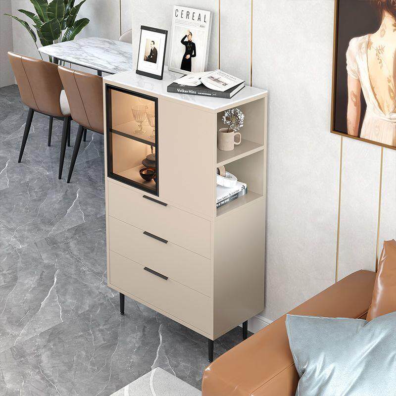 岩板沙发边几简约现代床头桌侧边柜轻奢角几客厅角柜卧室置物台