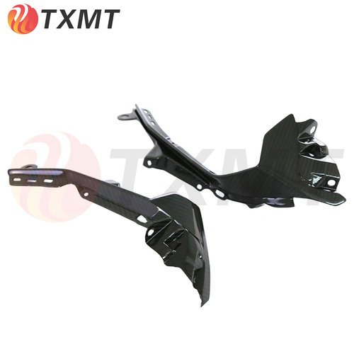 适用摩托车配件yamaha雅马哈 R6改装碳纤维油箱前侧板 2017+