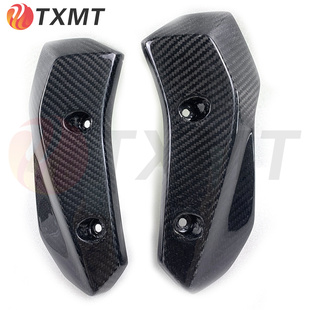 适用Yamaha雅马哈MT07摩托车改装碳纤维水箱保护盖FZ07防护盖mt07
