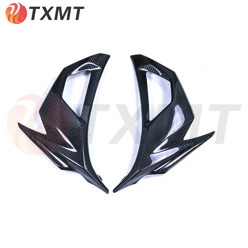适用摩托车配件Kawasiki川崎ninja400 18+ 改装碳纤维前左右灯壳