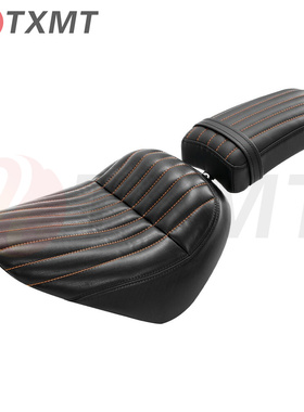 适用于哈雷 Standard 18-23 黑色橙色司机骑手乘客 Pillion座椅