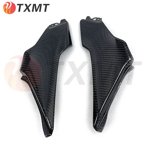 适用摩托车Kawasaki川崎Z900改装油箱侧板 全真碳纤维外壳17-19年
